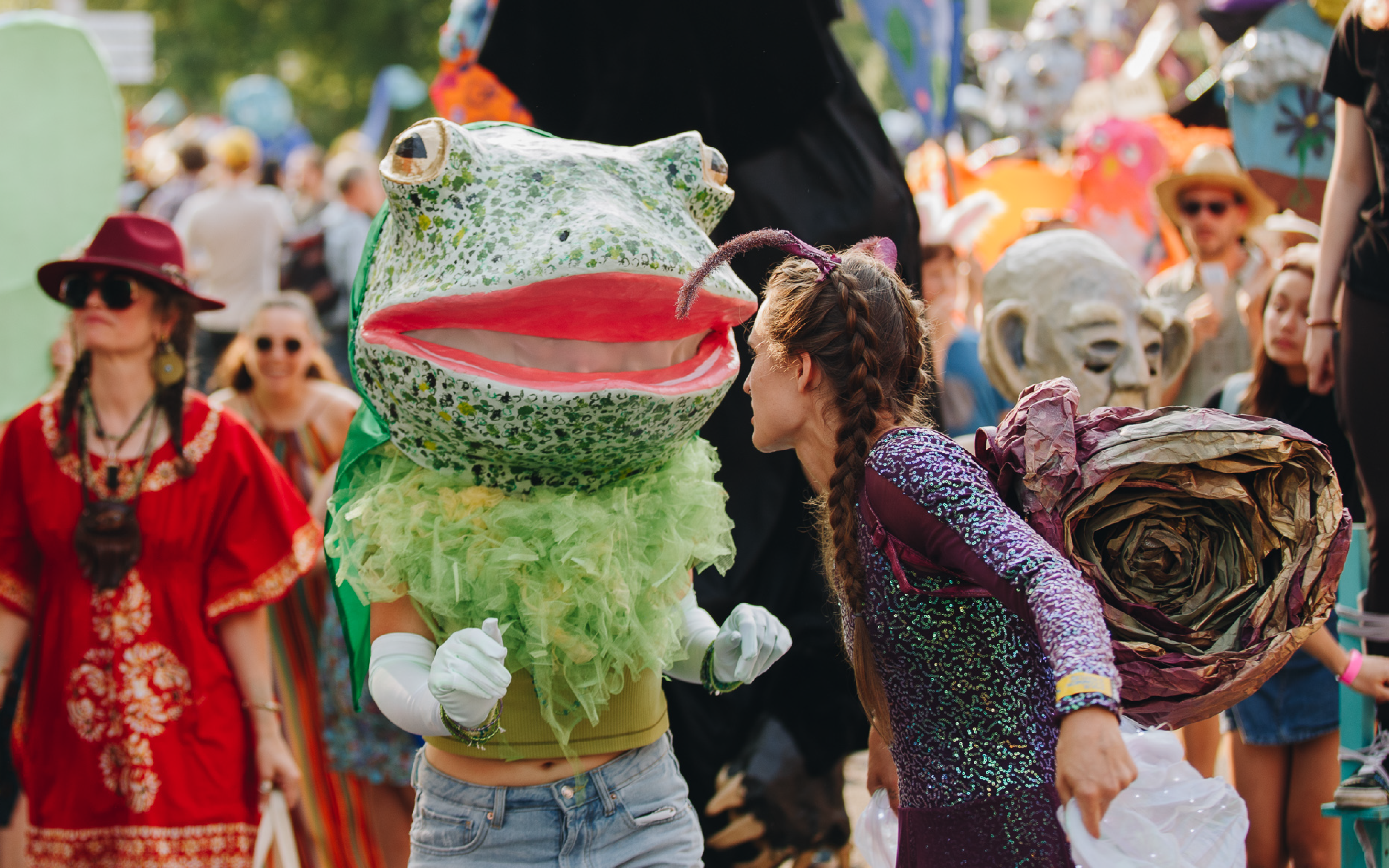 Cattywampus Puppet Council and the Knox Honkers & Bangers at Brunch Fest Pop-up